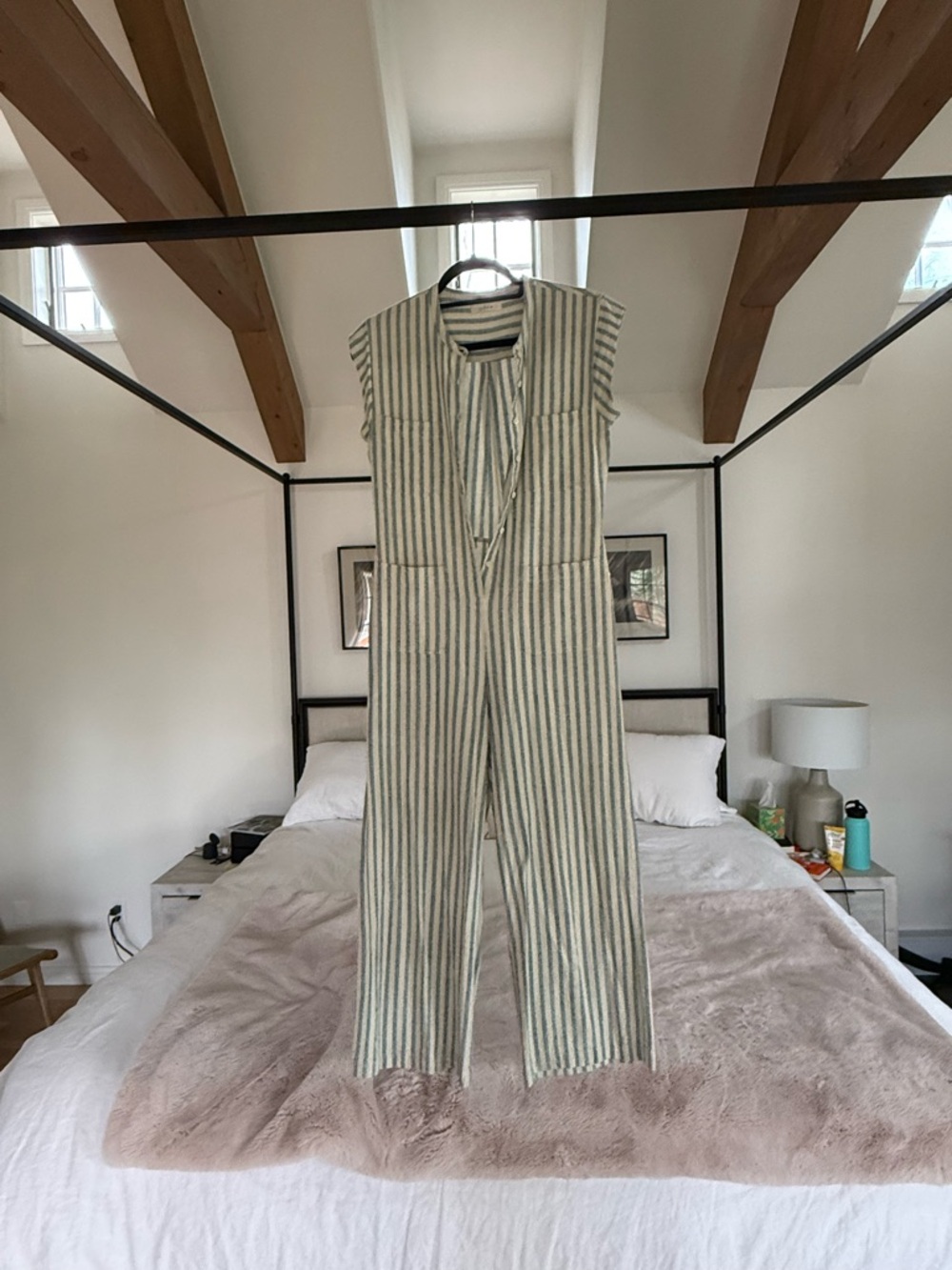 Doen Biarritz striped raw silk jumpsuit - Picture 6 of 6